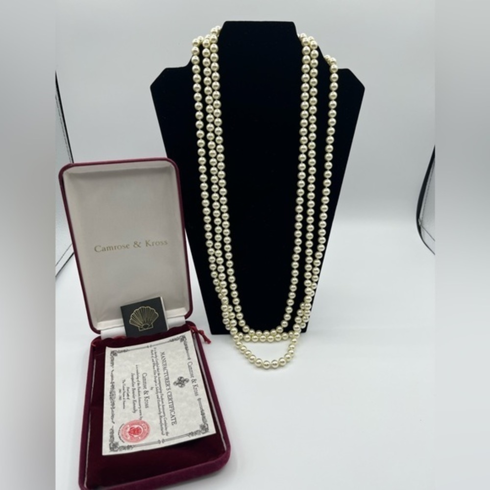 Camrose and Kross long three strand necklace - Picture 1 of 5